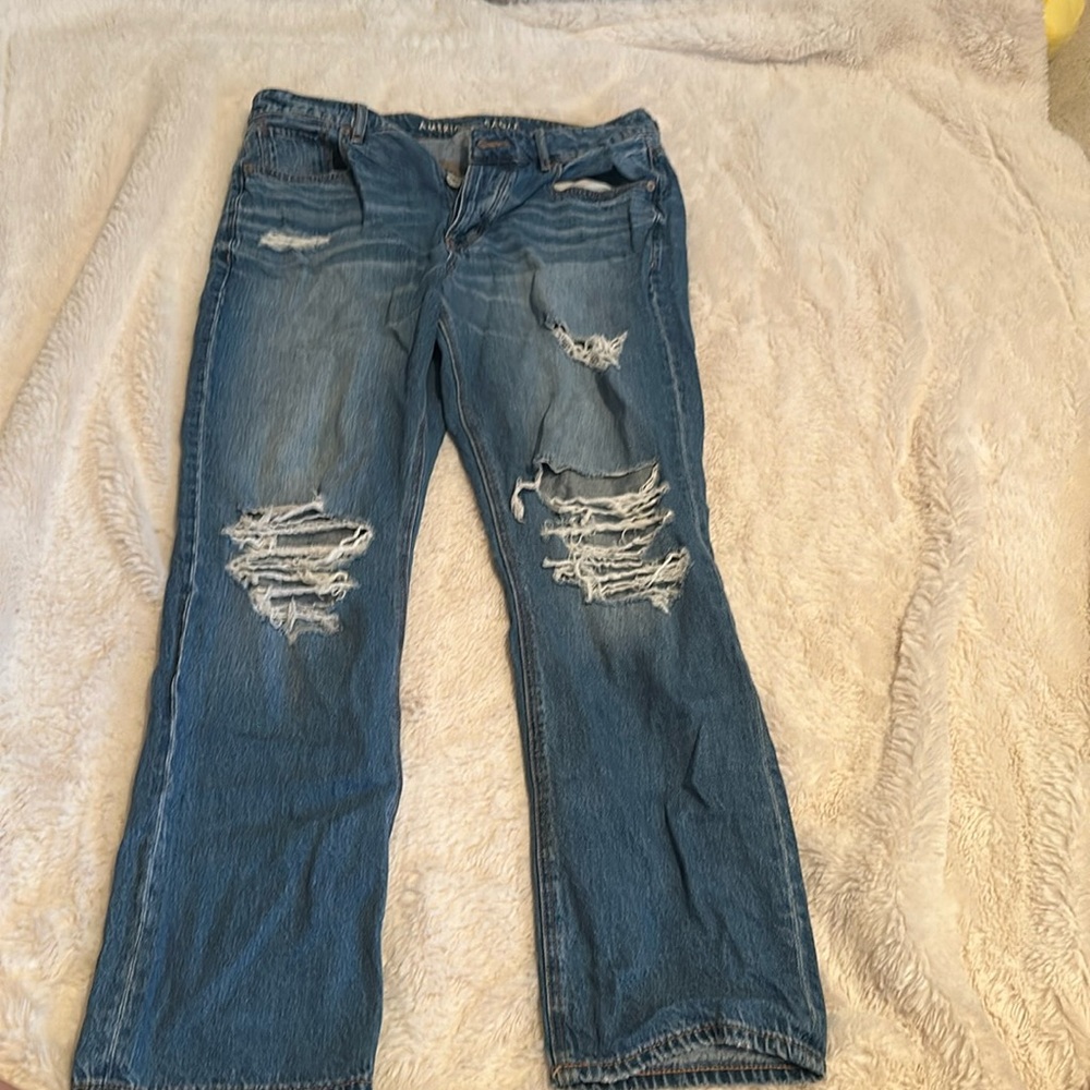 high waisted tomgirl ae jeans